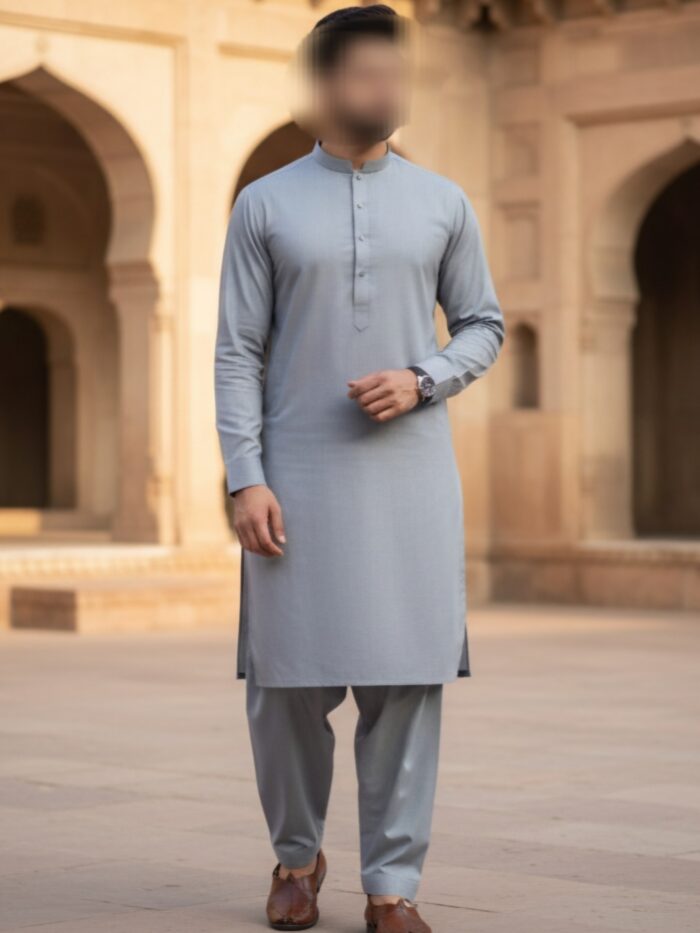 Men's Fibric (Gray Color) Unstitched