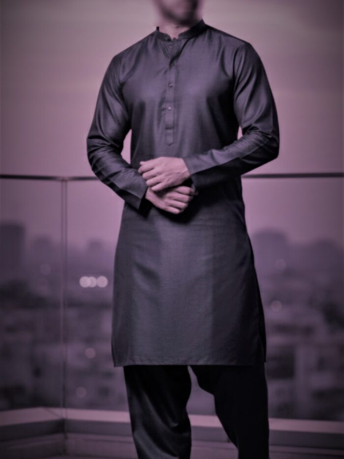 Men's Fibric (Charcoal Color) Unstitched