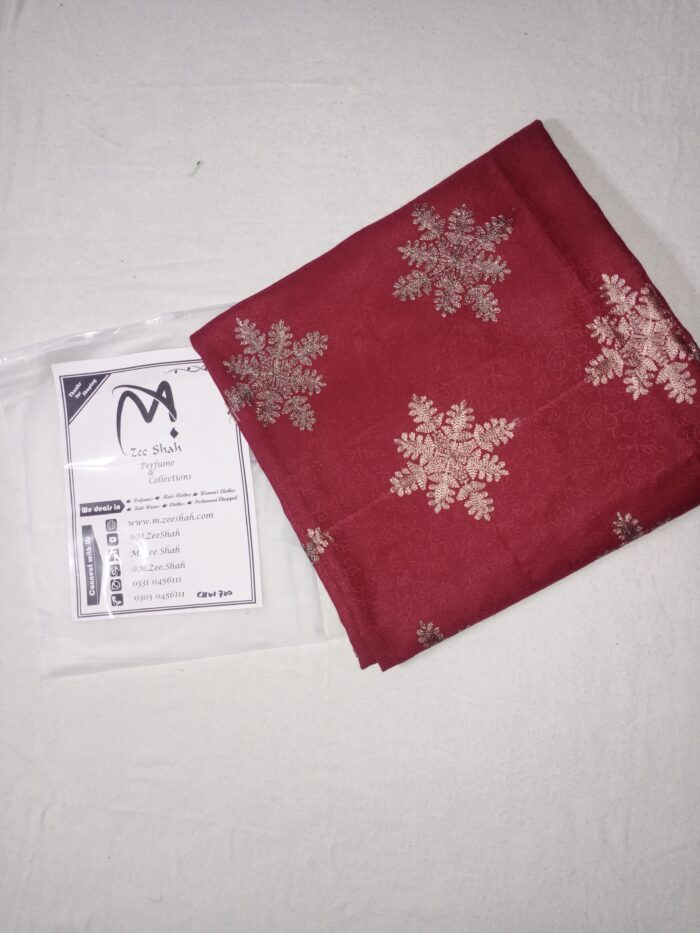 Women's Wool Shawl (Red Embroidered)