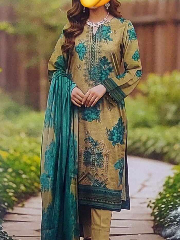 3 Piece Unstitched Superior Khaddar Winter Suit