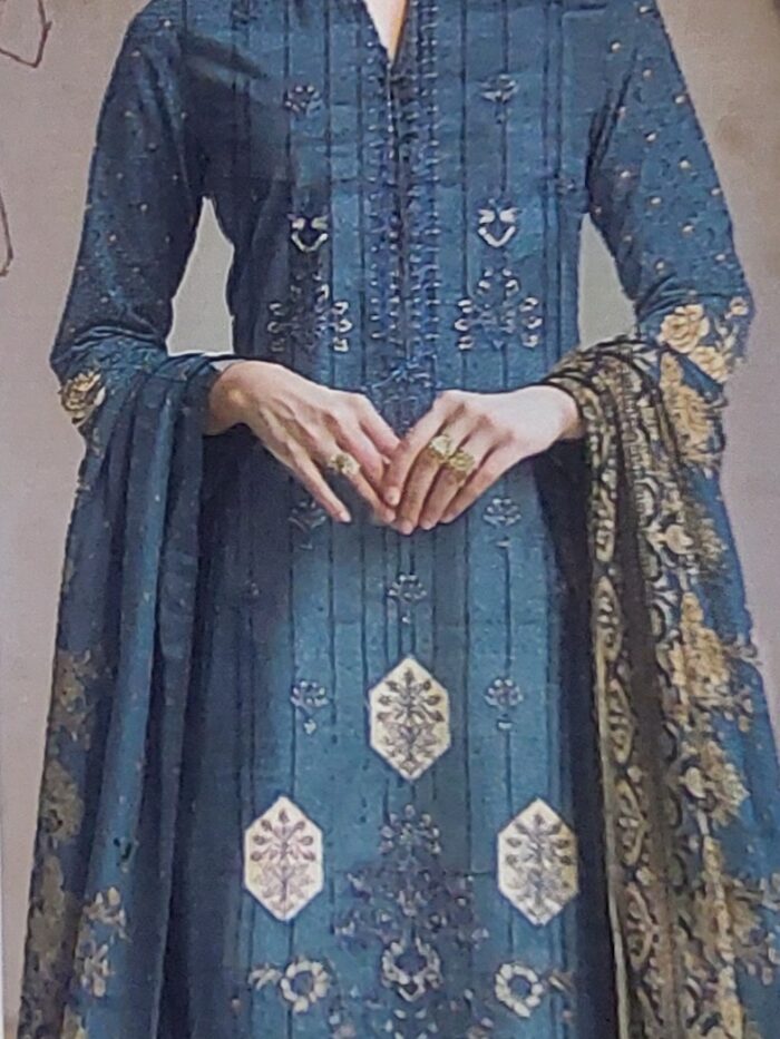 3 Piece Unstitched Superior Khaddar Winter Suit